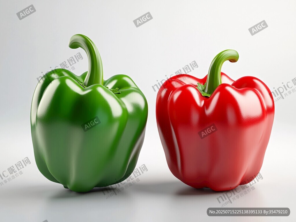 紅綠彩椒 鮮明對(duì)比之美
