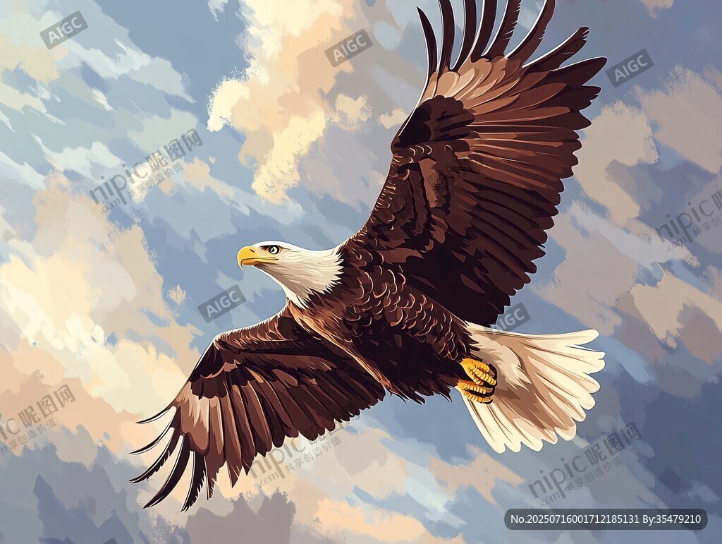 翱翔天際的雄鷹