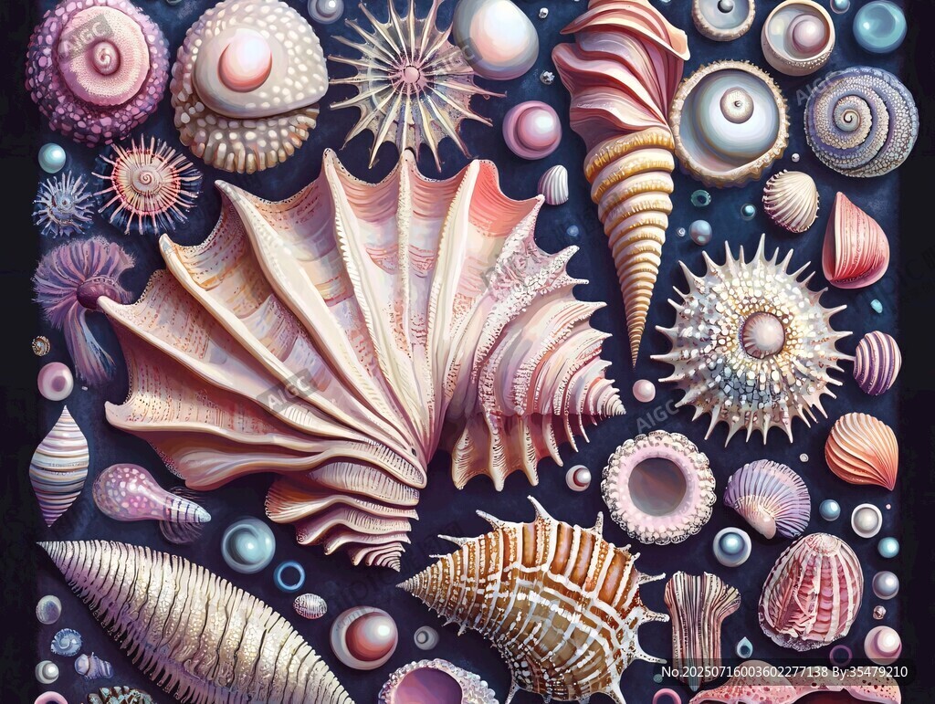 繽紛多彩的海洋貝殼世界