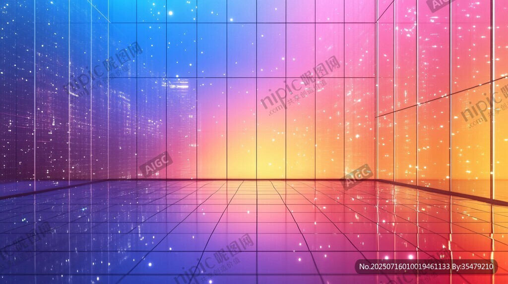 夢幻炫彩科技空間場景
