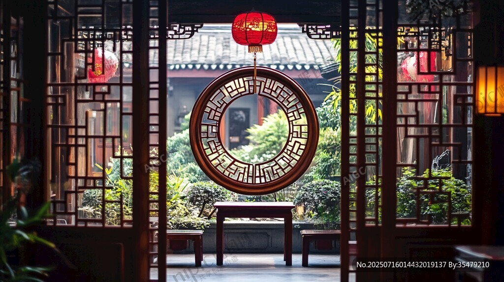 中式庭院景致
