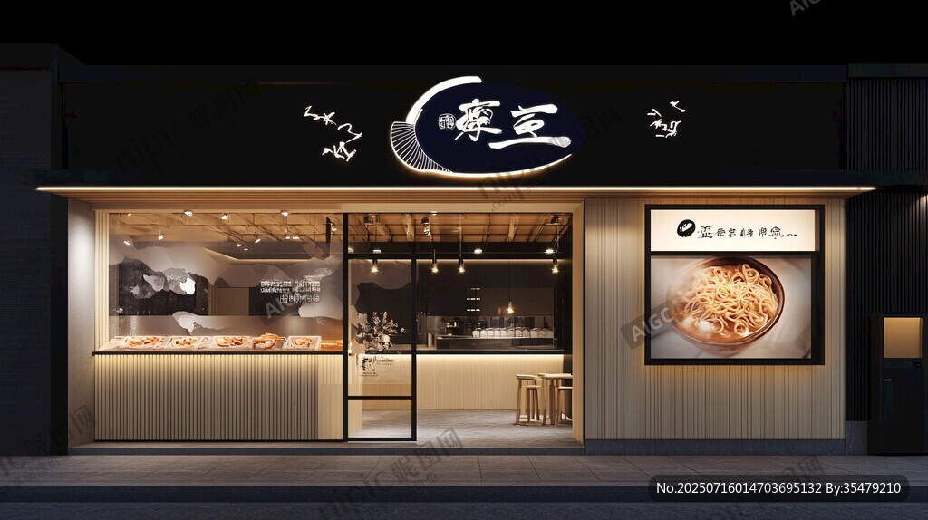 嗨歪面館店面外觀展示