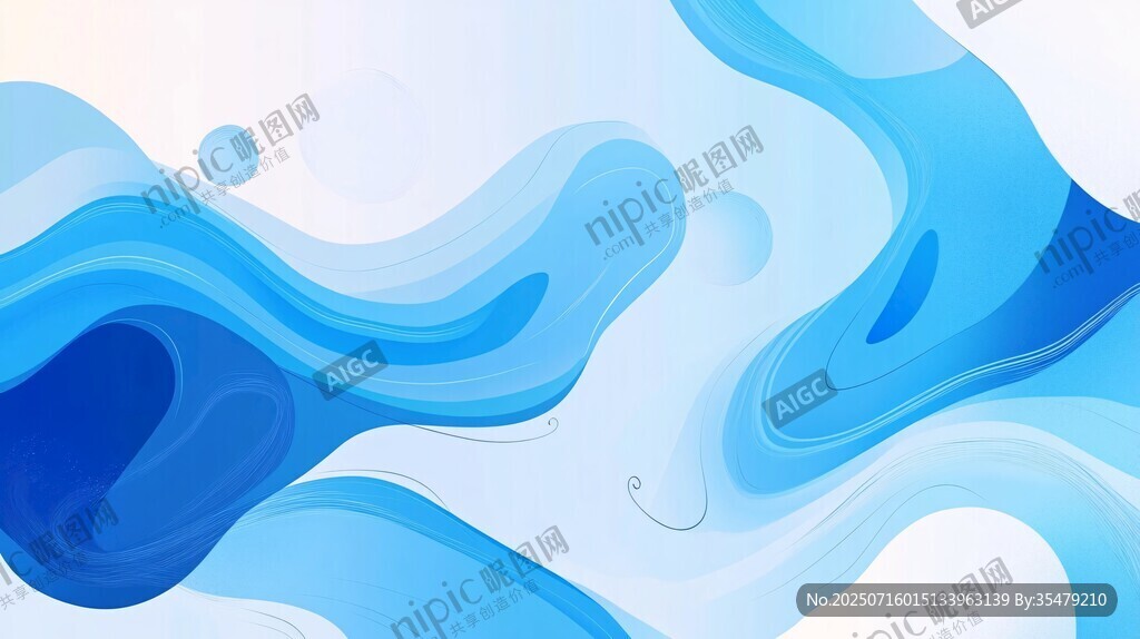 藍(lán)色流體抽象背景圖案