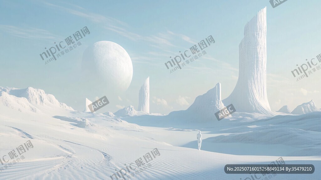 外星冰雪世界奇幻景觀