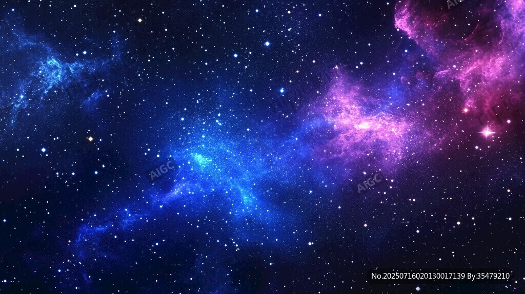 夢(mèng)幻絢麗的深邃星空