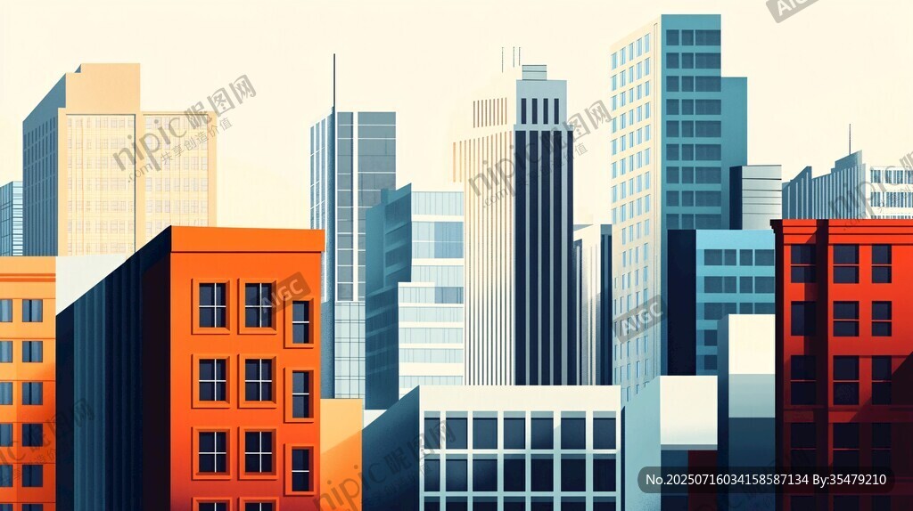 現(xiàn)代都市建筑群景觀