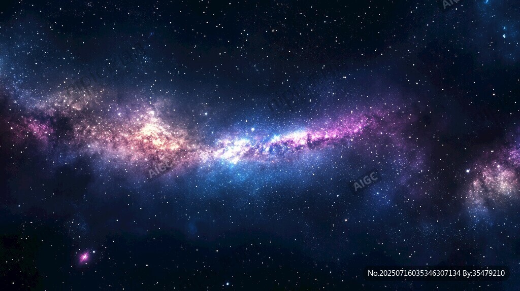 璀璨銀河星空壯麗景象