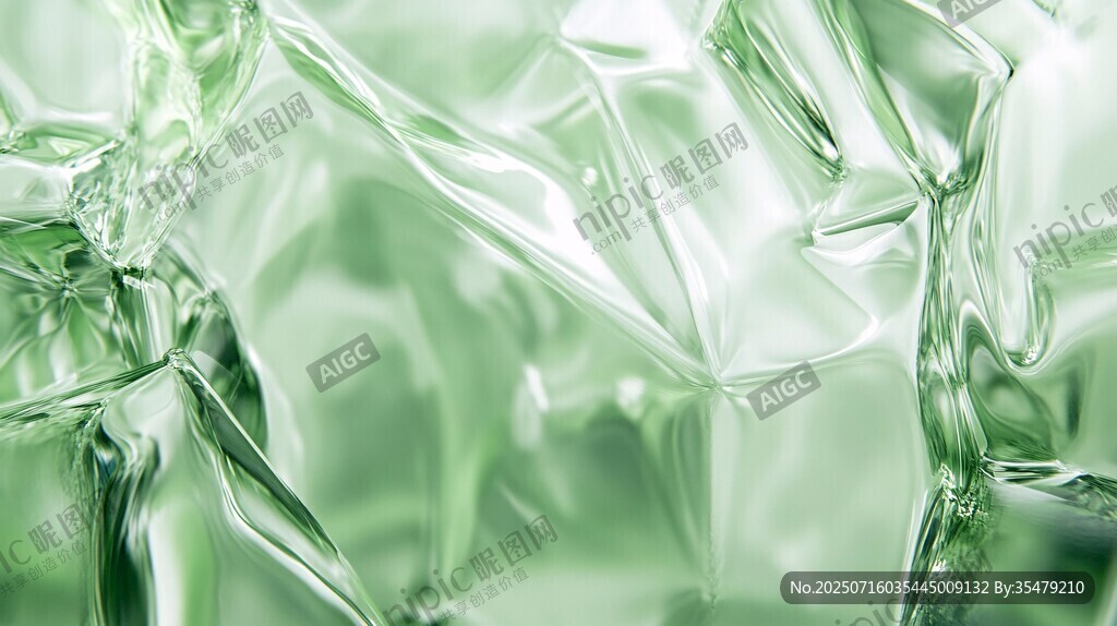翠綠透明玻璃質(zhì)感紋理