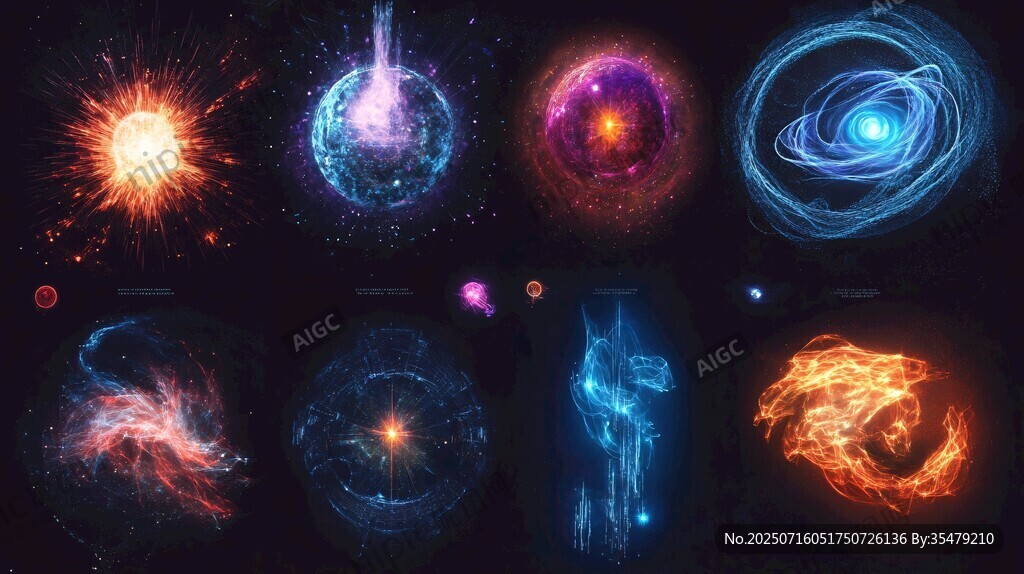 絢麗宇宙奇觀景象展示