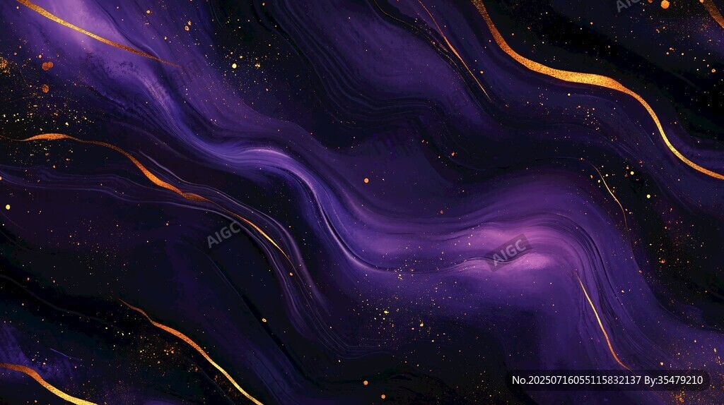 夢(mèng)幻紫金流動(dòng)抽象背景圖