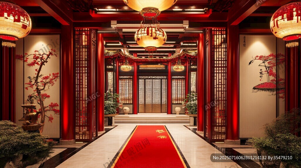 中式典雅門廳 盡顯東方韻味
