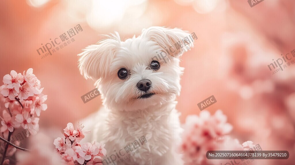 春日萌犬賞爛漫櫻花