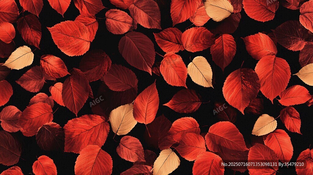 秋日紅葉地毯