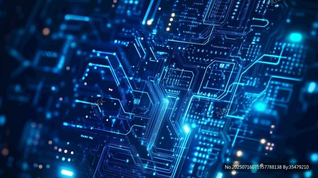 科技感電路板的未來(lái)視效