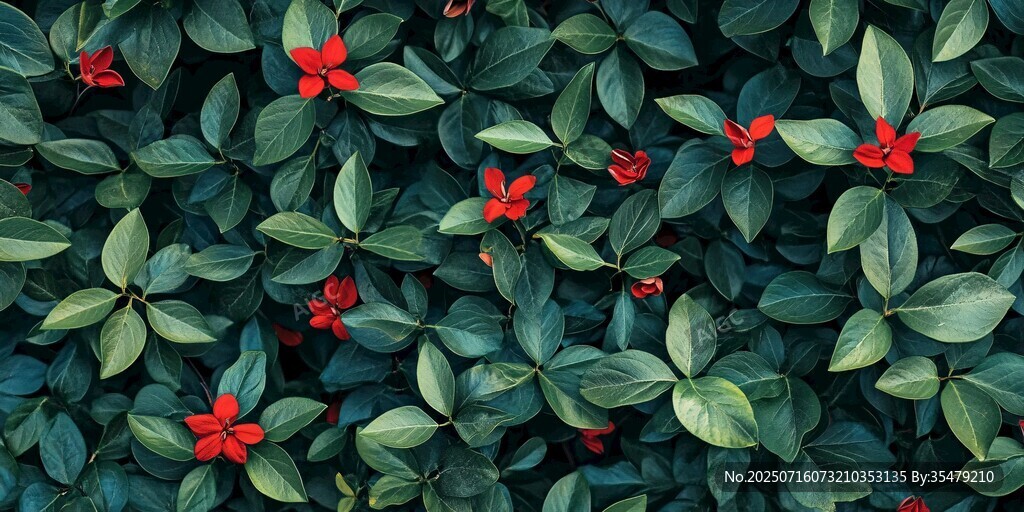綠葉叢中點(diǎn)點(diǎn)紅