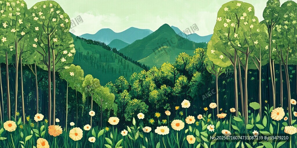 春日山林花海美景