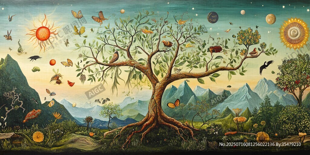 夢(mèng)幻自然之生命樹景觀