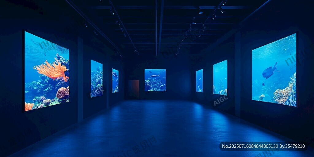 海底世界數(shù)字展廳展示空間