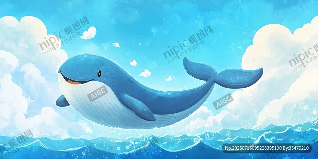 天空中游弋的夢幻藍(lán)鯨魚