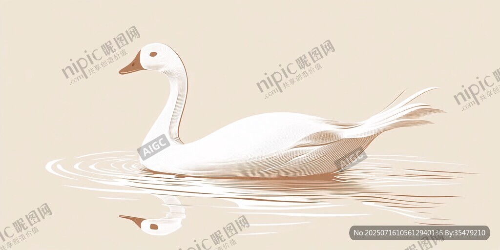 白鵝水中游