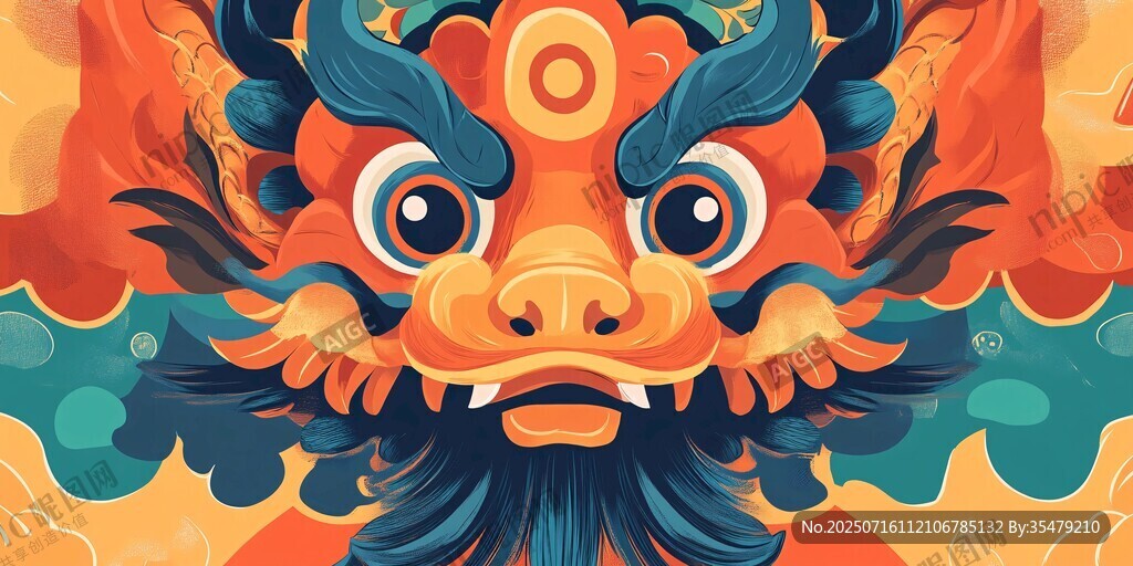 祥瑞醒獅圖