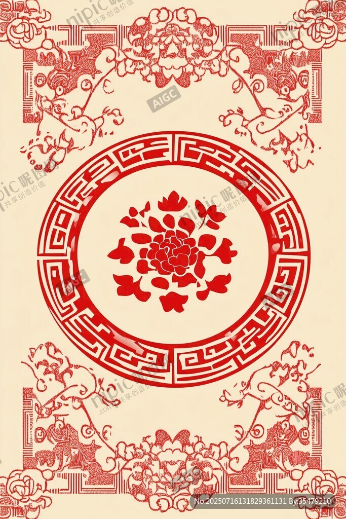 中式傳統(tǒng)花紋古典裝飾圖案