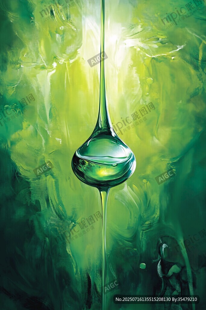 晶瑩綠水滴 夢幻光影世界