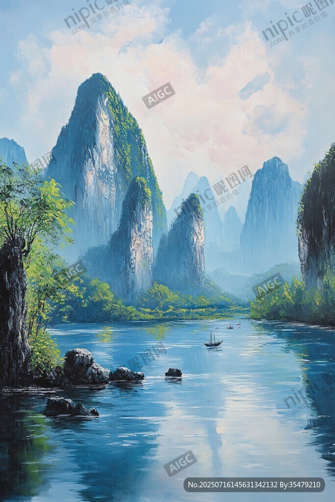 漓江山水風(fēng)光圖