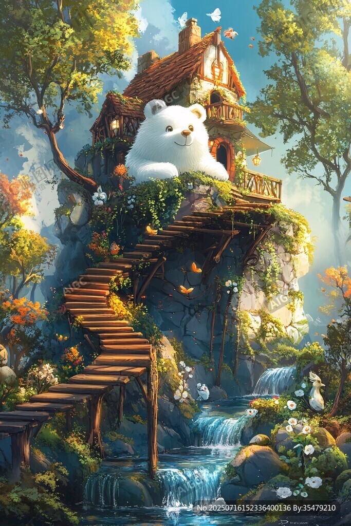 小熊的奇幻森林樹屋