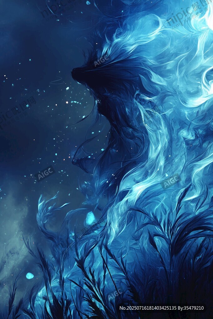 藍(lán)焰幻狼 夜之神秘身影
