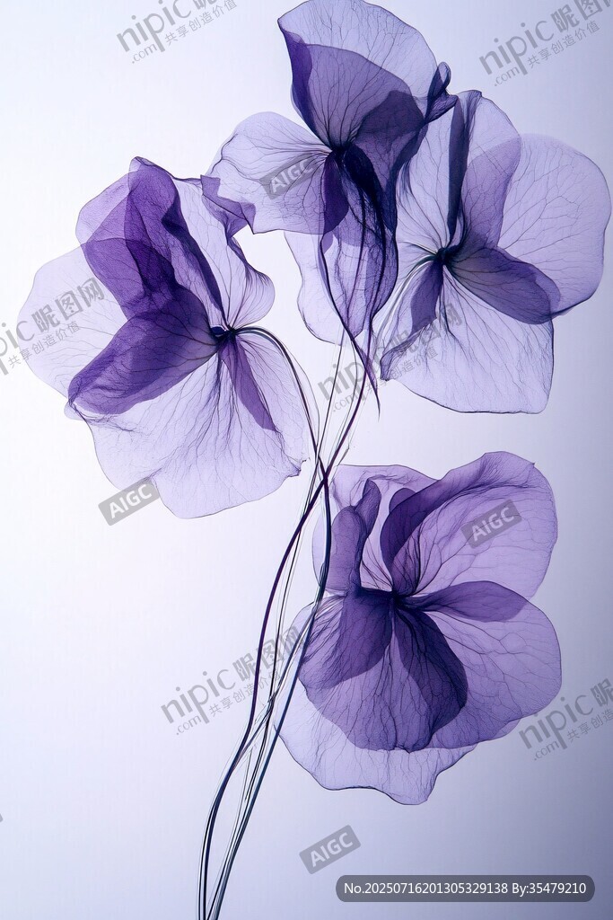 夢(mèng)幻紫色花朵藝術(shù)攝影圖