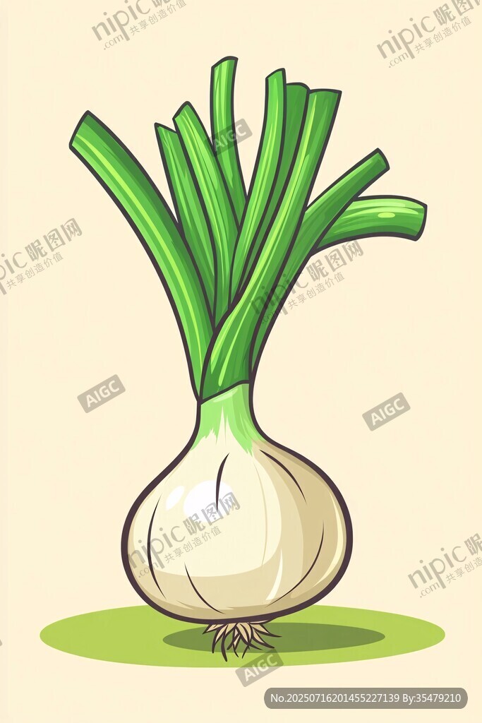 卡通洋蔥插畫