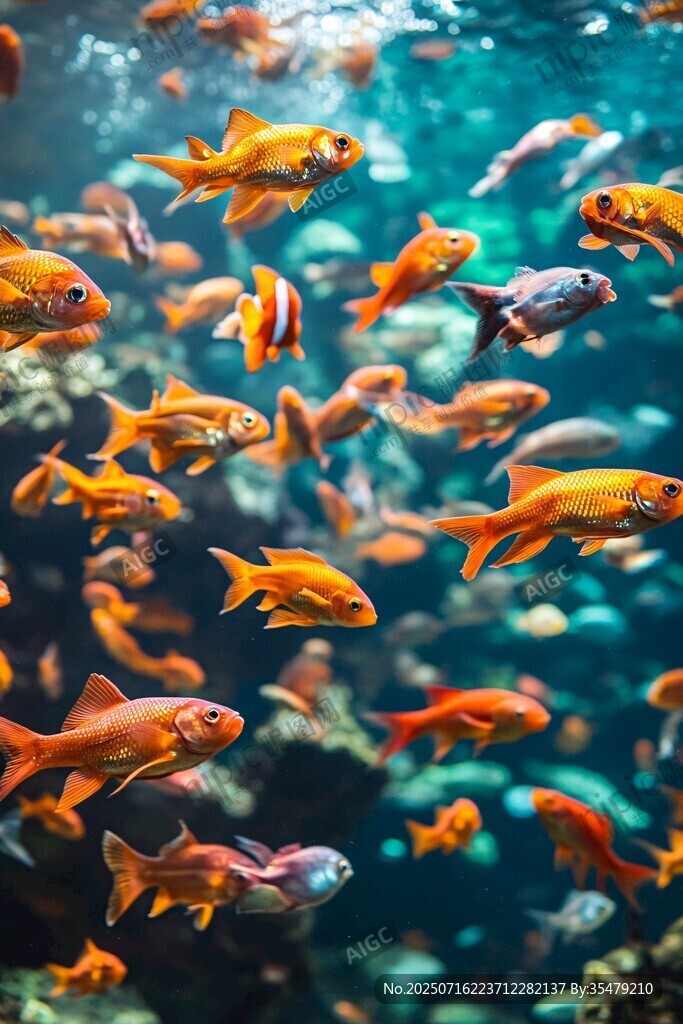 群魚暢游的夢幻水下世界