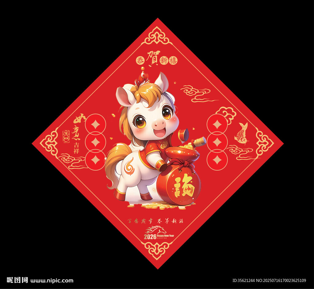 馬年福字