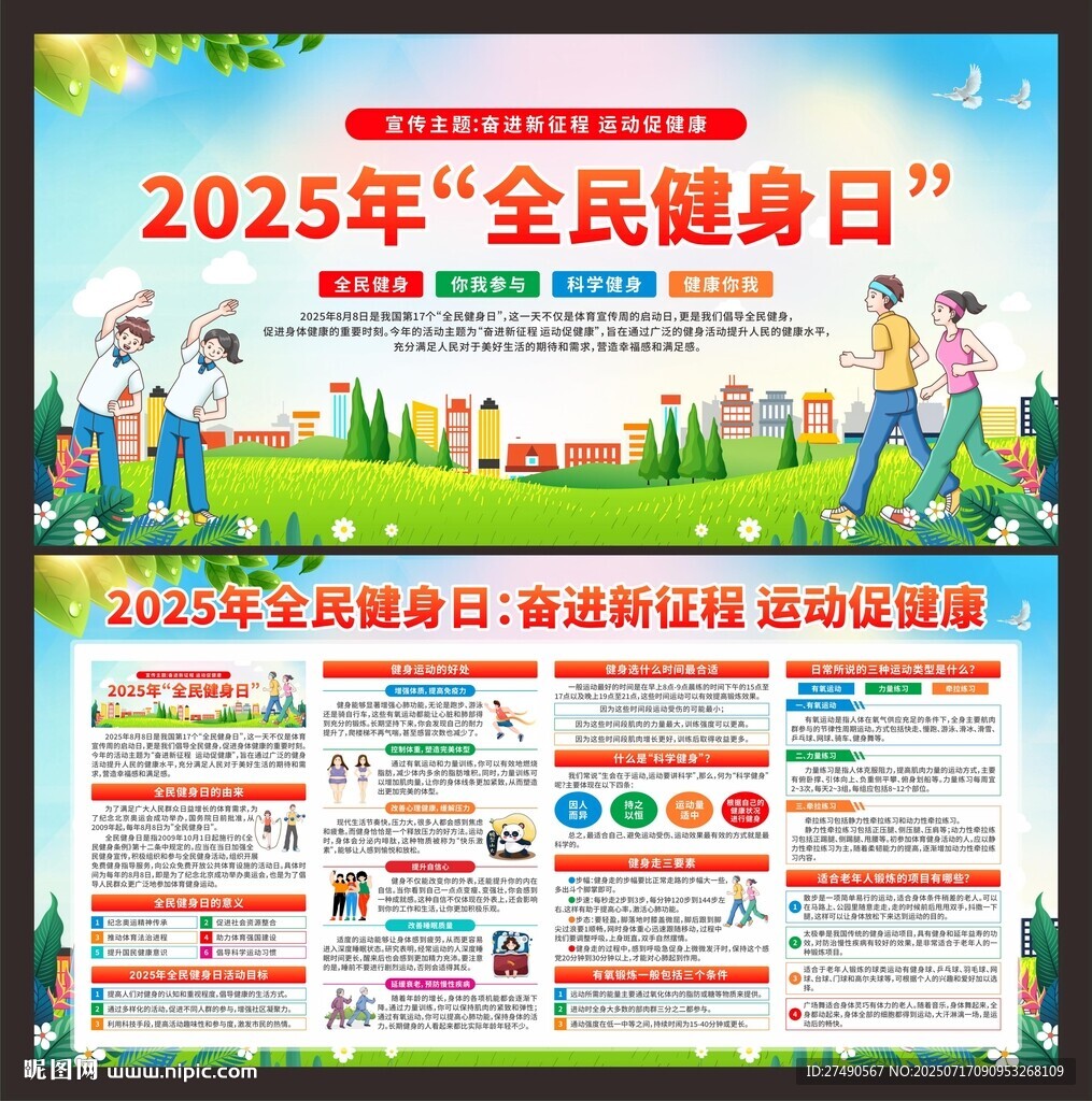 2025年全民健身日展板