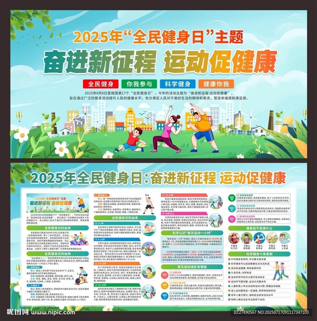 2025年全民健身日展板