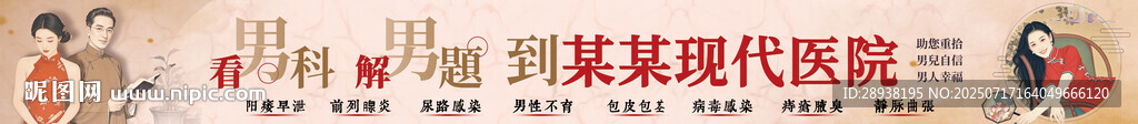 醫(yī)院男科宣傳標語banner