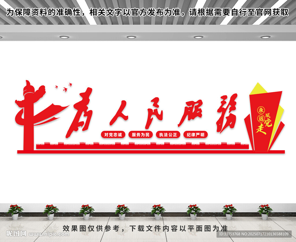 為人民服務(wù)文化墻
