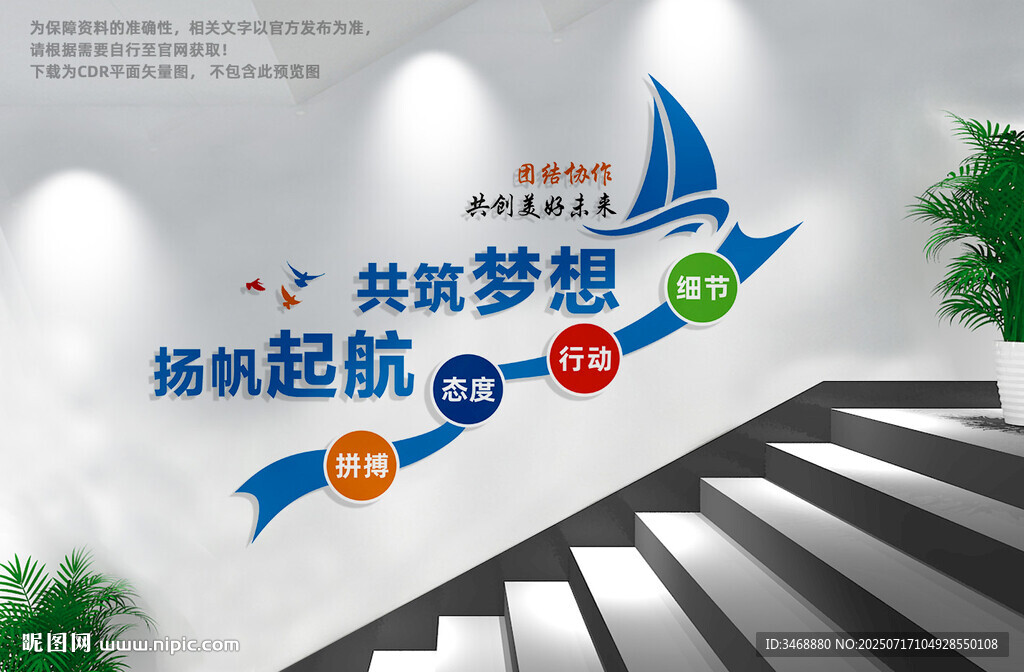 公司樓梯文化墻