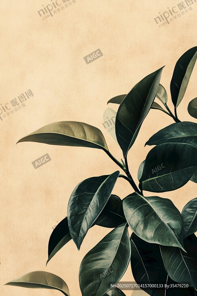 綠葉特寫(xiě) 自然清新植物之美