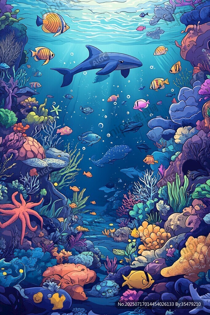 夢(mèng)幻海底世界的多彩景觀