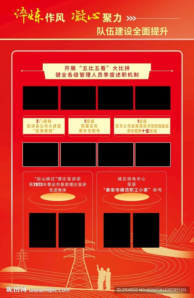 工作匯報展板