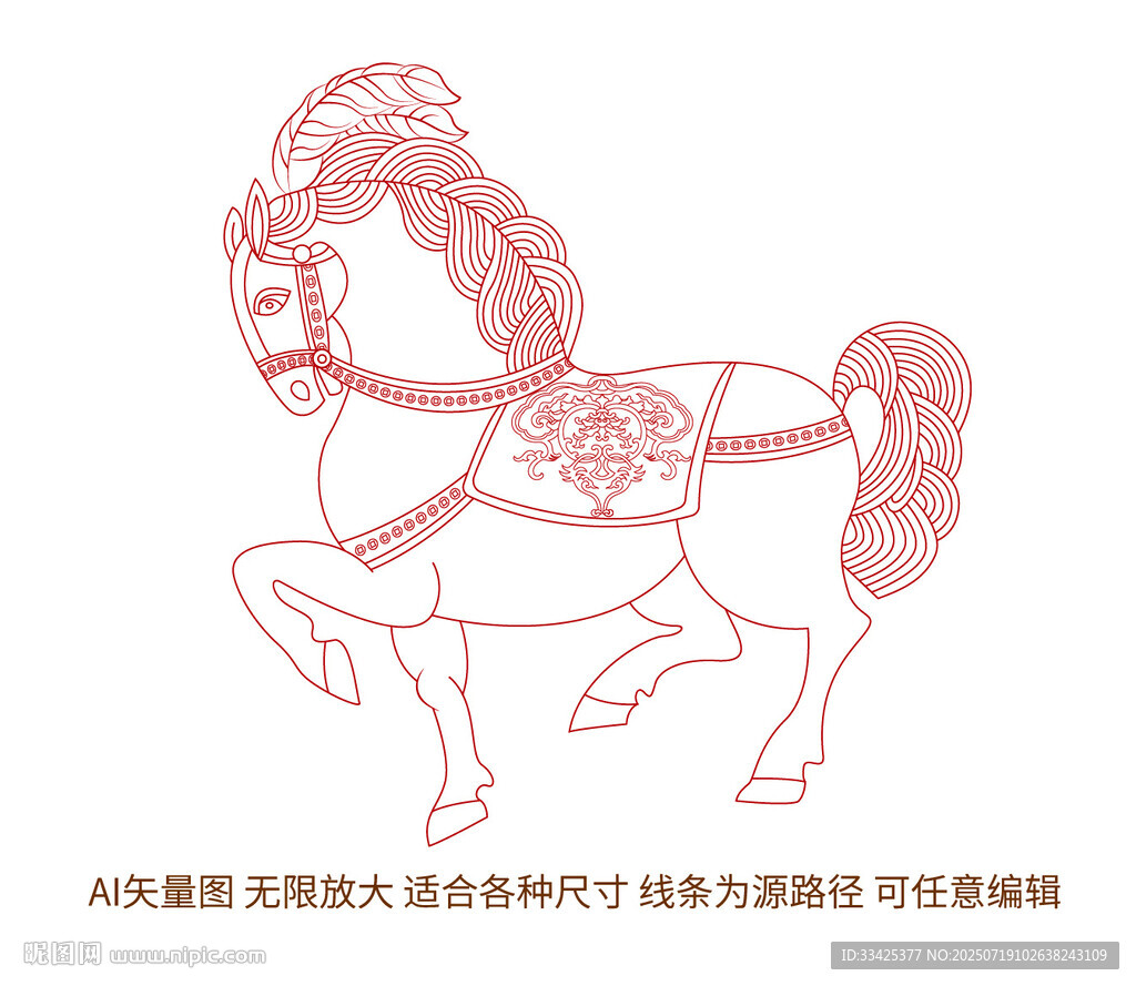馬到成功馬上有錢馬上有福裝飾紋