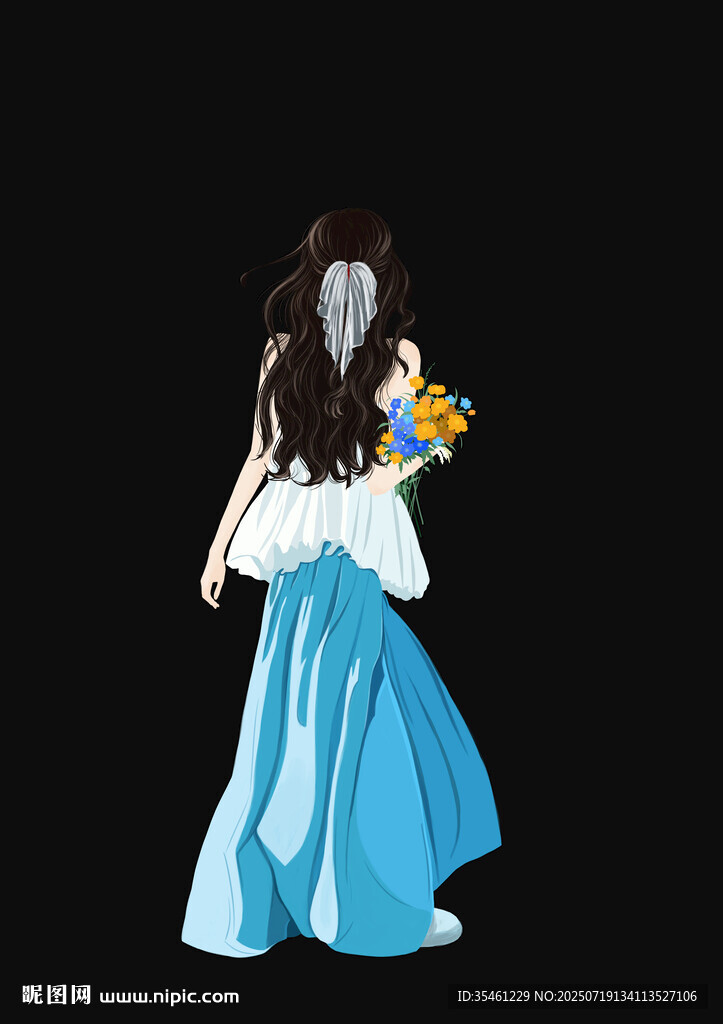 女孩背影