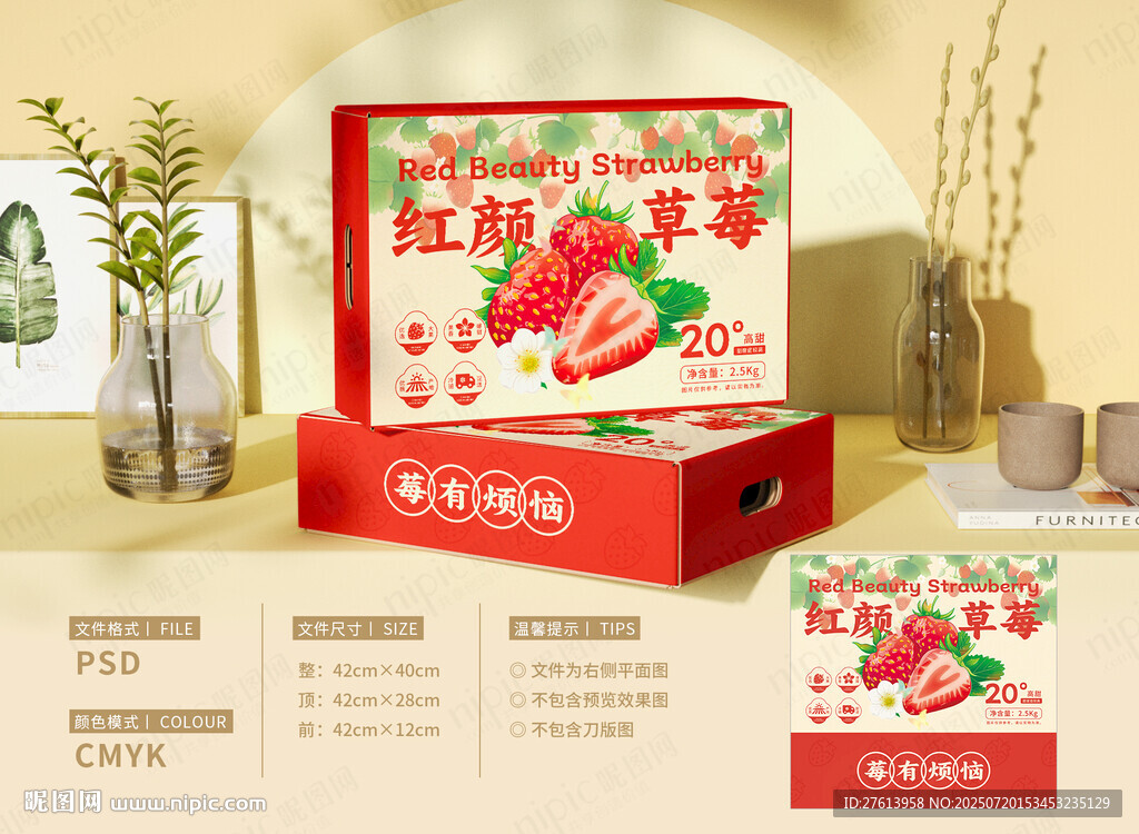 草莓包裝禮盒