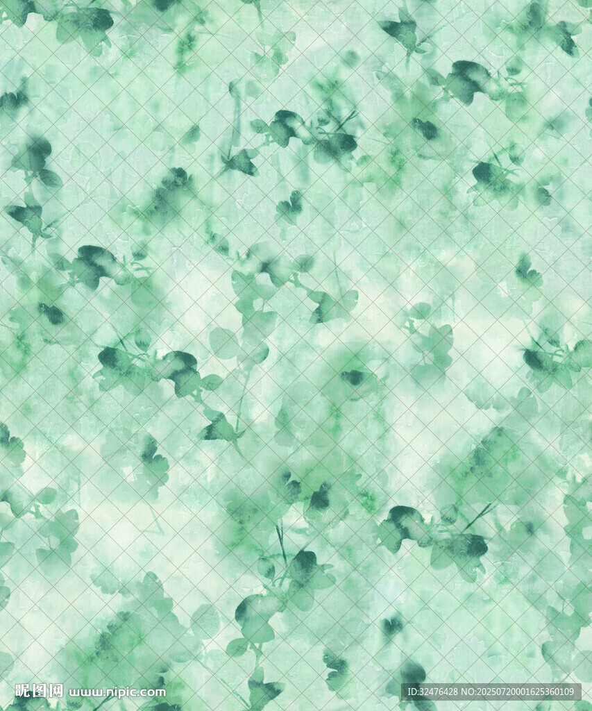 淡綠色水彩紋理背景圖