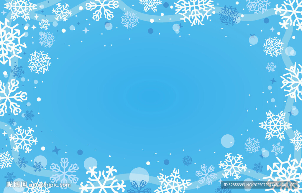 藍(lán)色雪花背景