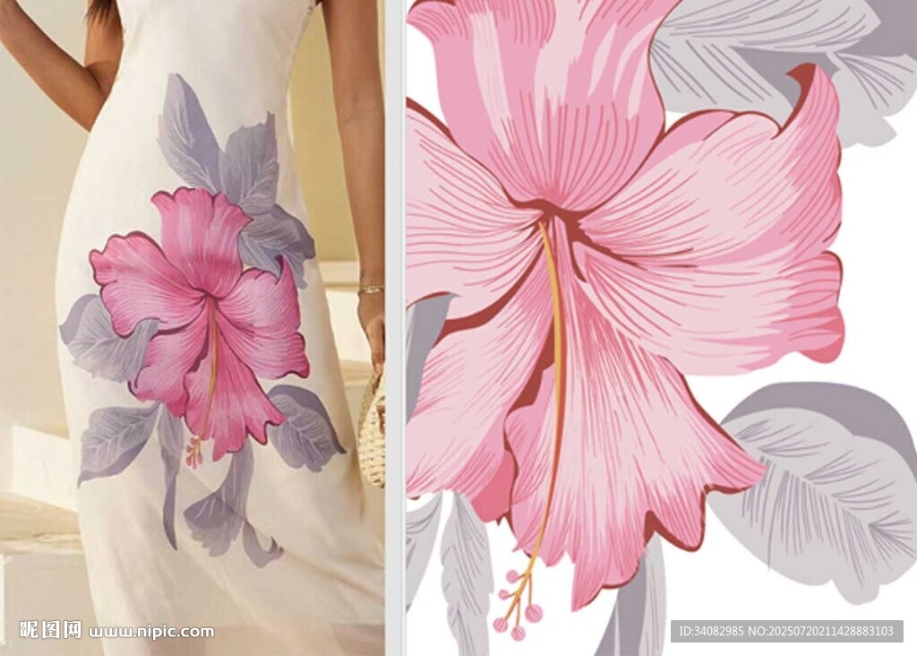 花卉刺繡服裝裁片設(shè)計圖