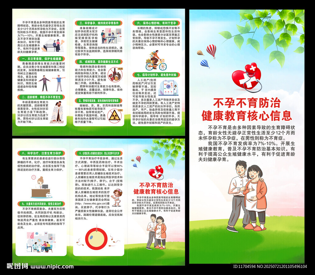 健康教育知識三折頁