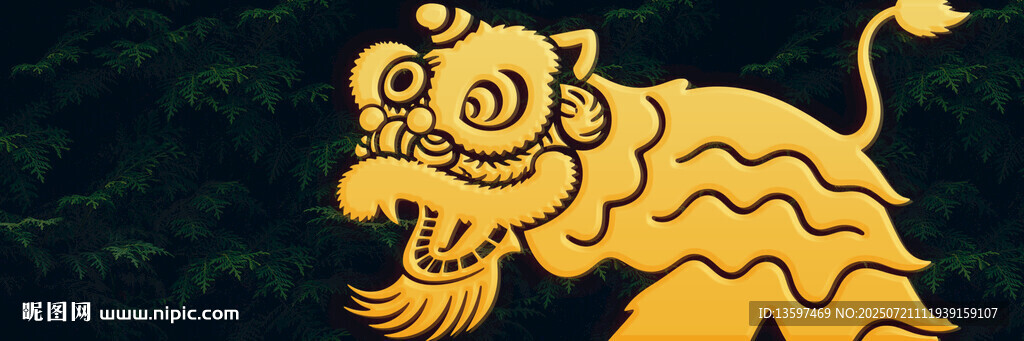 金色老虎圖案